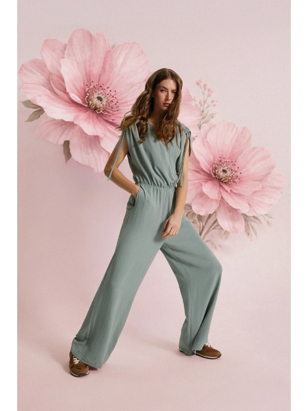 Moodo Olivefarbener Jumpsuit Moodo