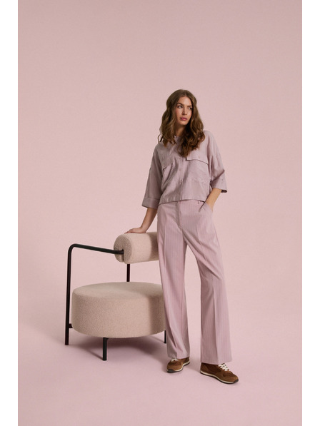 Moodo Viskose-Hemd rosa Moodo