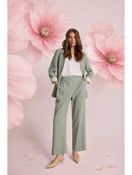 Moodo Blazer mit Leinenzusatz olivgrün Moodo