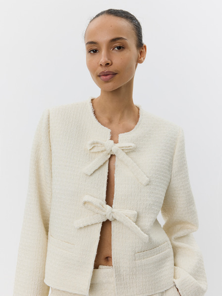 Sofie Schnoor Cremefarbene Woll-Damenjacke MAESW