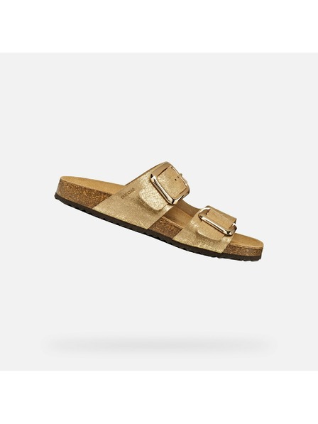 Geox Goldene Damen-Pantoletten Geox Brionia R