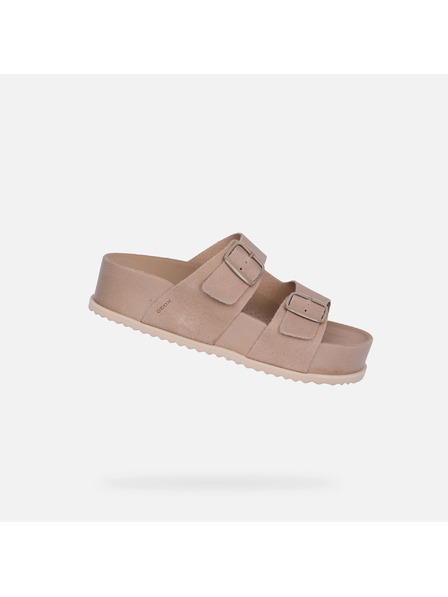 Geox Beige Damen-Sandalen Geox Sandybett High