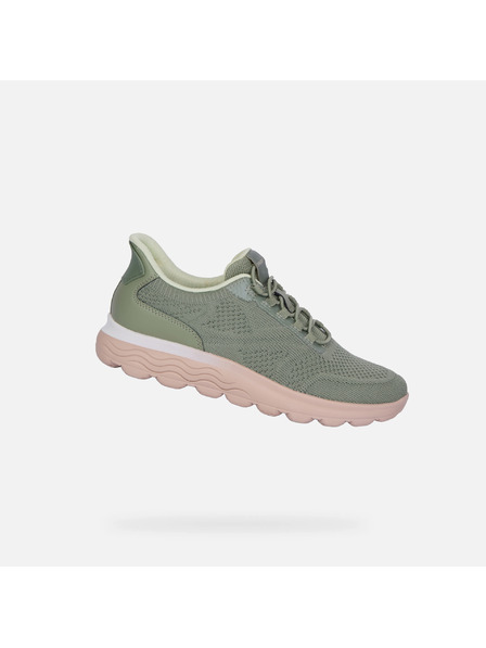 Geox Khaki Damen-Sneaker Geox Spherica Plus