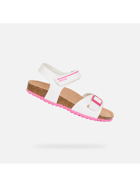 Geox White Geox Adriel Girls Sandals