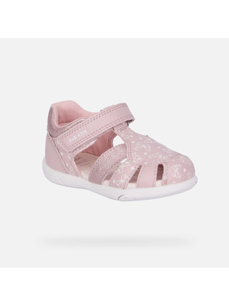 Geox Hellrosa Mädchen-Sandalen für erste Schritte Geox Zapito