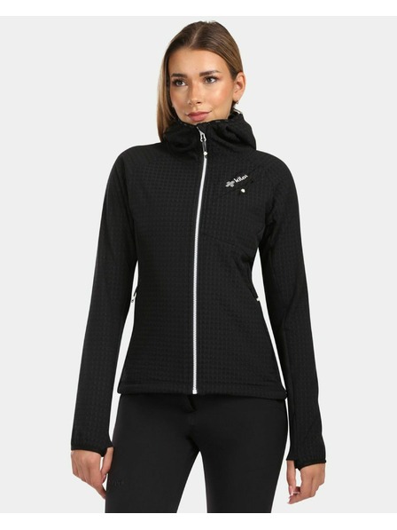 Kilpi Damen-Fleece-Kapuzenjacke Kilpi FRENSIS-W Schwarz