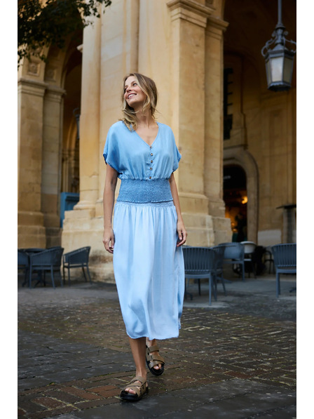 Moodo Lyocell-Hemd blau Moodo