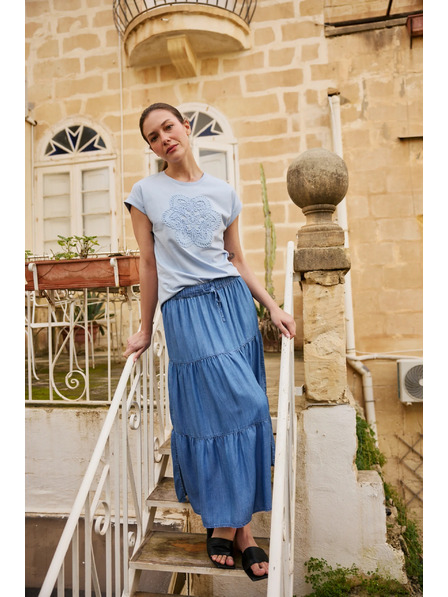 Moodo Lyocell-Rock blau Moodo