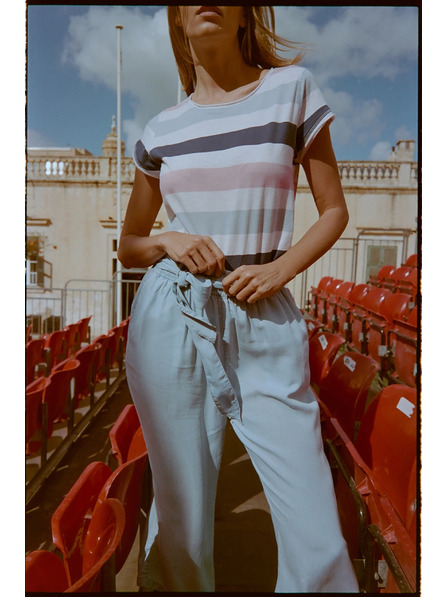 Moodo Culottes-Hose blau Moodo