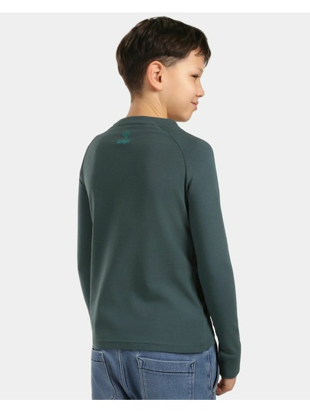 Kilpi Jungen-Baumwoll-T-Shirt mit Langarm Kilpi VERATI-JB Dunkelgrün
