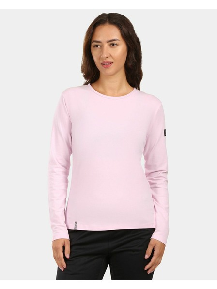 Kilpi Damen-Langarm-Baumwoll-T-Shirt Kilpi PROMOX-W Hellrosa