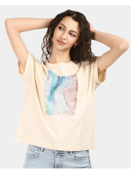 Kilpi Damen-Baumwoll-T-Shirt Kilpi JERSIE-W Beige