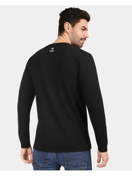 Kilpi Herren-Baumwoll-T-Shirt mit Langarm Kilpi BASE-M Schwarz