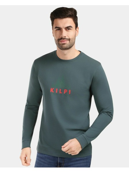 Kilpi Herren-Baumwoll-T-Shirt mit Langarm Kilpi BASE-M Dunkelgrün