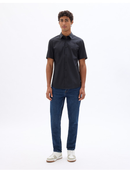 Celio Schwarzes Herren Celio Daslim Kurzarm-Shirt