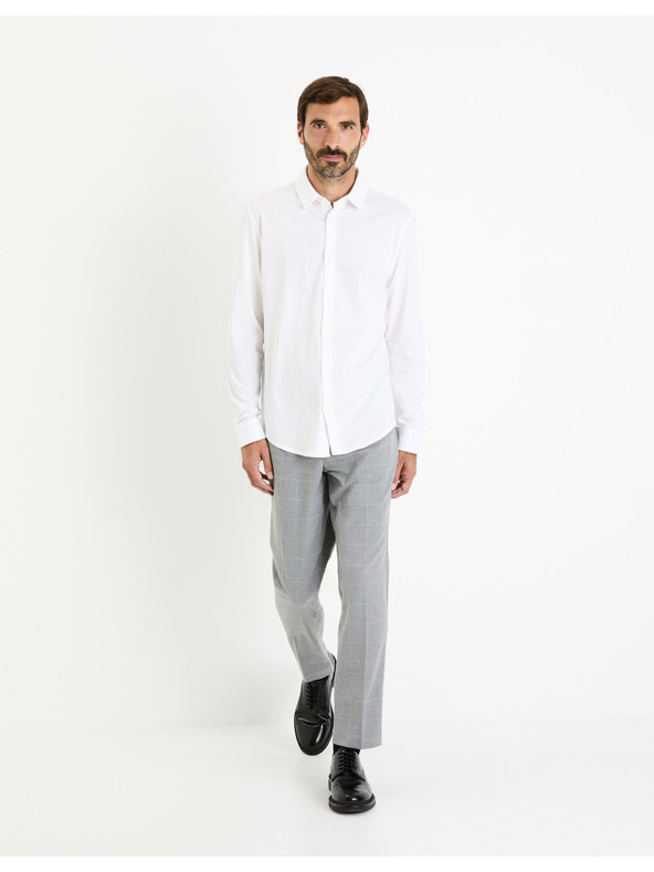 Celio Weißes Herrenhemd Celio