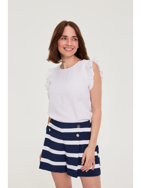 Moodo Hemd mit Rüschen weiß Moodo