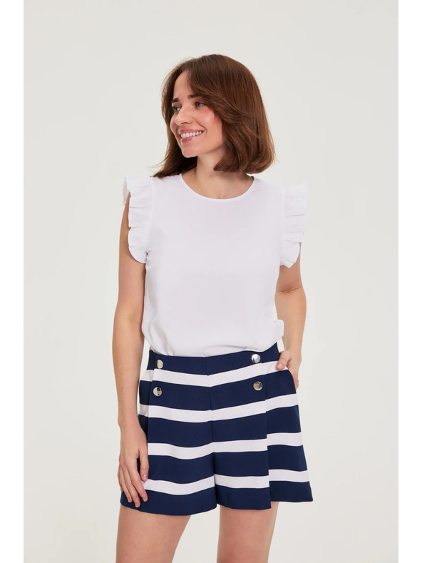 Moodo Hemd mit Rüschen weiß Moodo