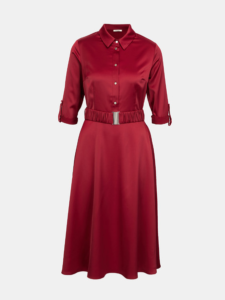 Orsay Weinrotes Damen-Hemdkleid ORSAY