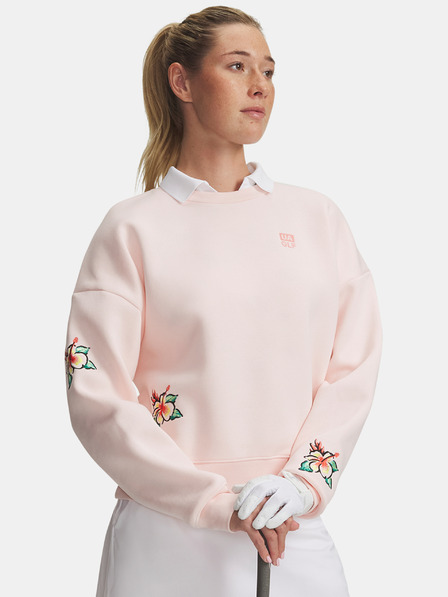 Under Armour Damen-Sweatshirt Under Armour UA Icon Golf Trip Crew