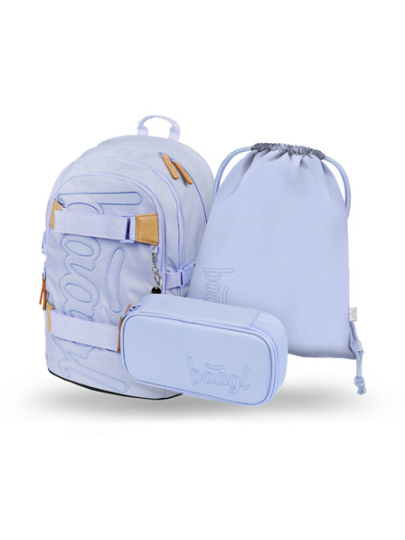BAAGL  BAAGL 3 SET Skate Lilac: Rucksack, Federmäppchen, Beutel
