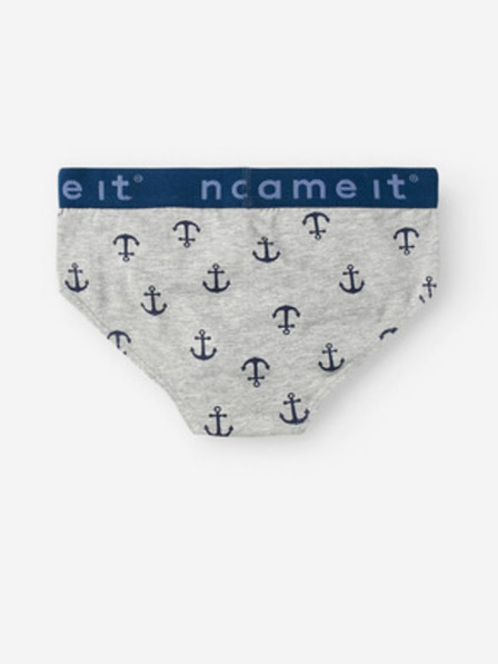 name it Set mit drei Jungen-Slips in Grau und Blau