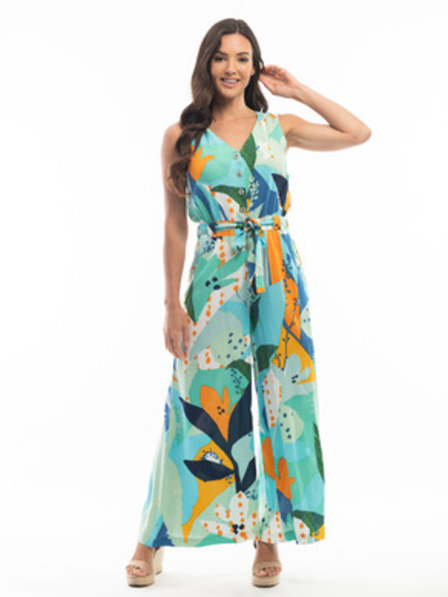 Orientique Türkis gemusterter Damenoverall
