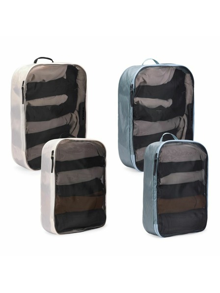 Thule Thule Packing Cube Set 2 Große und 2 Mittlere Organizer TPCS205 - Weiß/Pond Gray