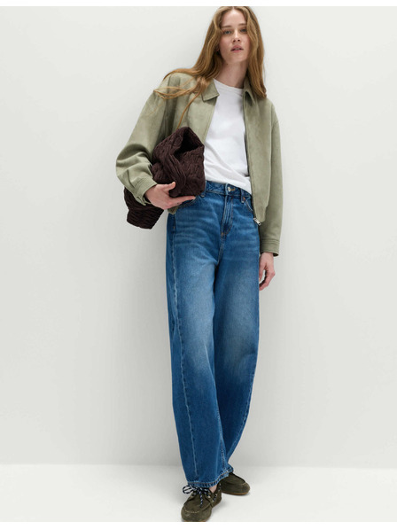 Marks & Spencer Gerade Jeans mit mittlerem Bund von Marks & Spencer navy