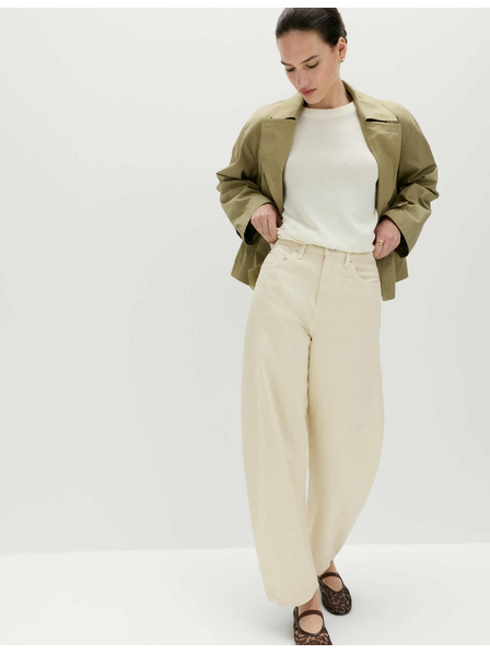 Marks & Spencer Gerade Jeans mit mittlerem Bund von Marks & Spencer creme