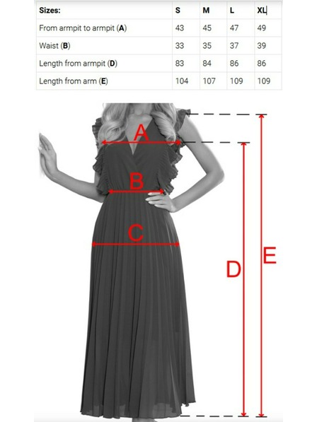 numoco LINDA Chiffon luftiges Kleid mit Spitzenkragen - Beige