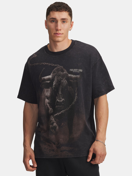 Under Armour Herren-T-Shirt Under Armour Pjt Rck Washed HWT-BLK