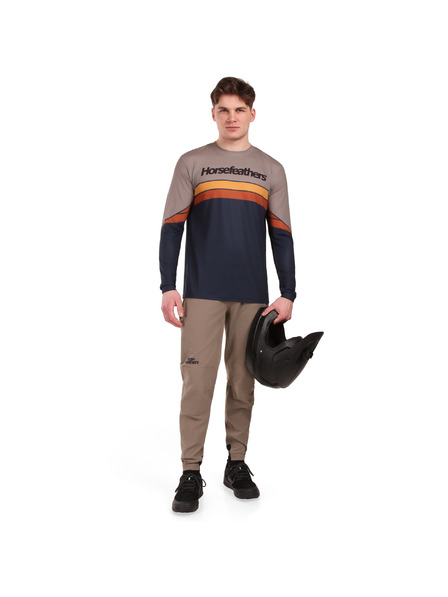 Horsefeathers Bike Trikot Quantum LS - indigo/taupe