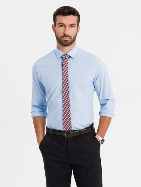 Ombre Clothing Hellblaues Herrenhemd Ombre Kleidung