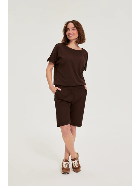 Moodo Baumwoll-Shorts braun Moodo