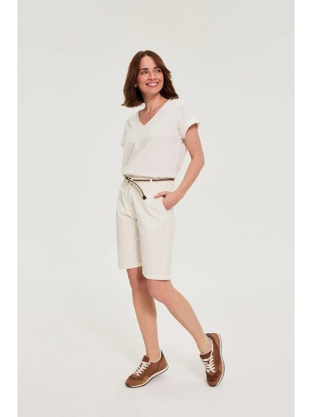 Moodo Baumwoll-Shorts weiß Moodo