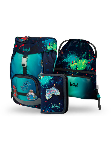 BAAGL  BAAGL SET 3 Airy Chill: Rucksack, Federmäppchen, Beutel