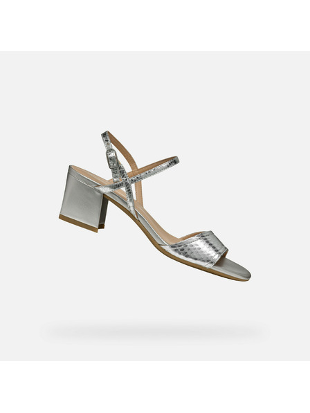 Geox Silberne Damensandalen Geox New Eraklia 50