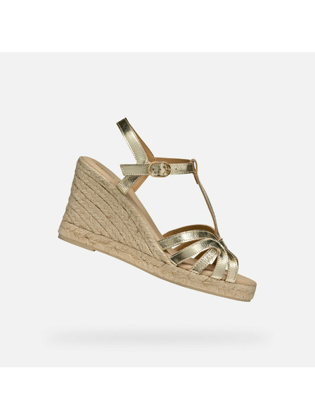 Geox Goldene Damensandalen Geox Gelsa