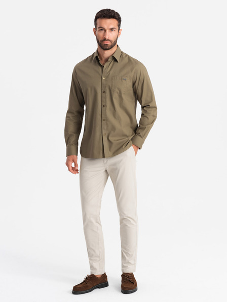 Ombre Clothing Herren-Chinohose REGULAR FIT beige Ombre Clothing