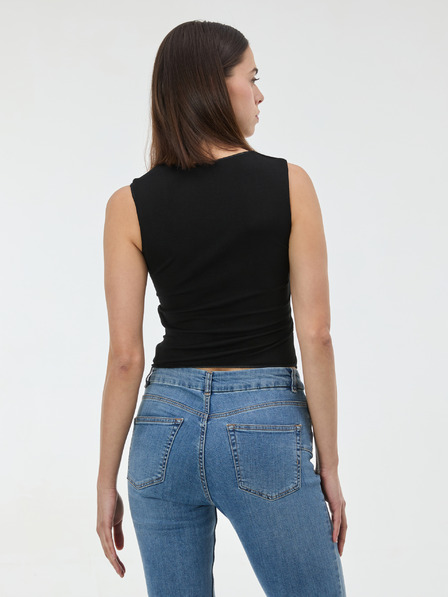 Orsay Schwarzes Damentop mit Raffung ORSAY