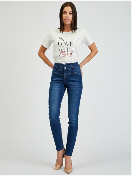 Orsay Dunkelblaue Skinny Fit Jeans Damen ORSAY