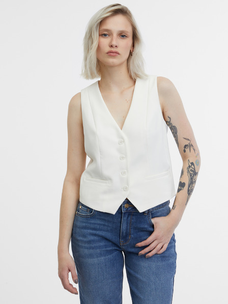 Orsay Cremefarbene Damen-Weste ORSAY