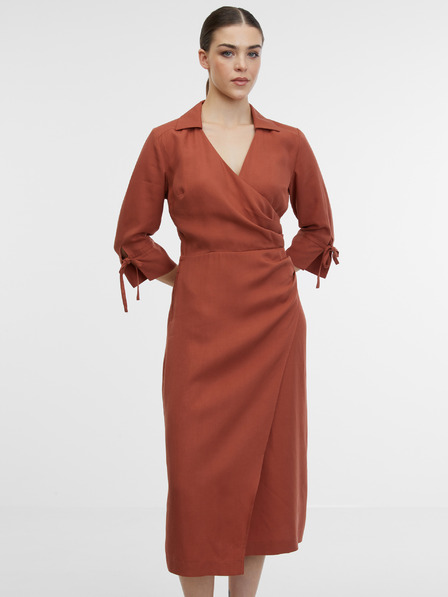 Orsay Braunes Damen-Wickelkleid ORSAY