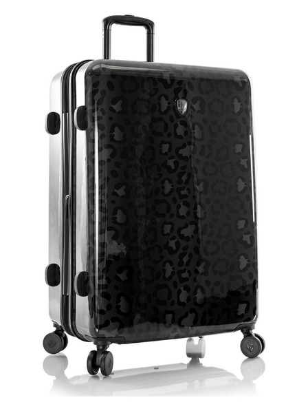 Heys Schwarz gemusterter Reisekoffer Heys Black Leopard L