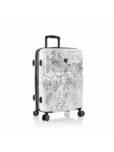 Heys Schwarz-weiß gemusterter Reisekoffer Heys Journey 3G M Schwarz/Weiß Karte