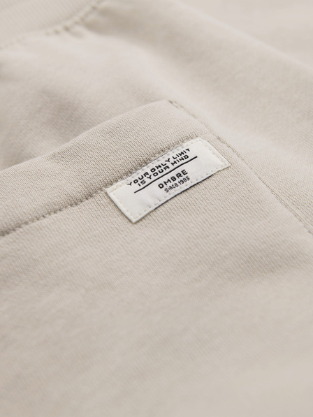 Ombre Clothing Herren Baumwoll Jogginghose BASIC mit ungefüttertem Bein - hellbeige V1 OM-PABS-0304 Ombre Clothing