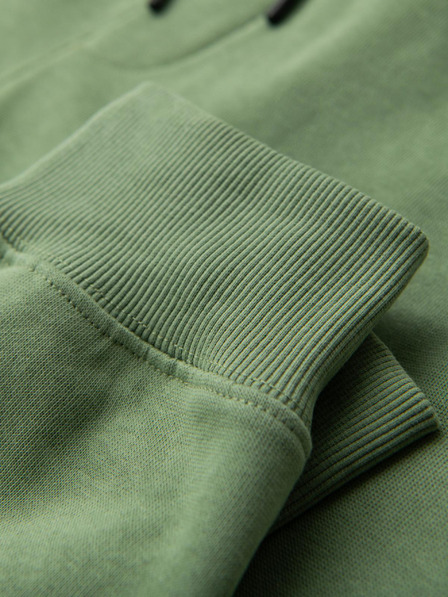 Ombre Clothing Herren Jogginghose BASIC mit geripptem Bein - grün V3 OM-PABS-0305 Ombre Clothing