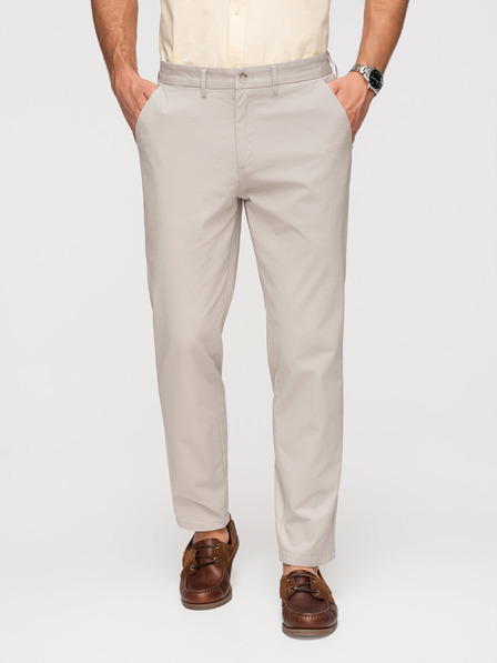 Ombre Clothing Herren Chino Hose REGULAR FIT - beige V2 OM-PACP-0293 Ombre Clothing