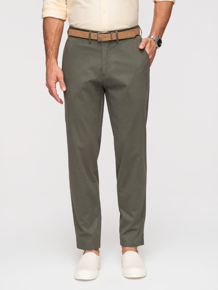 Ombre Clothing Herren Chino Hose REGULAR FIT - khaki V3 OM-PACP-0293 Ombre Clothing